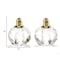 Homeroots Handcrafted Optical Crystal, Gold Rounded Salt & Pepper Shakers 376098 - alternate 4